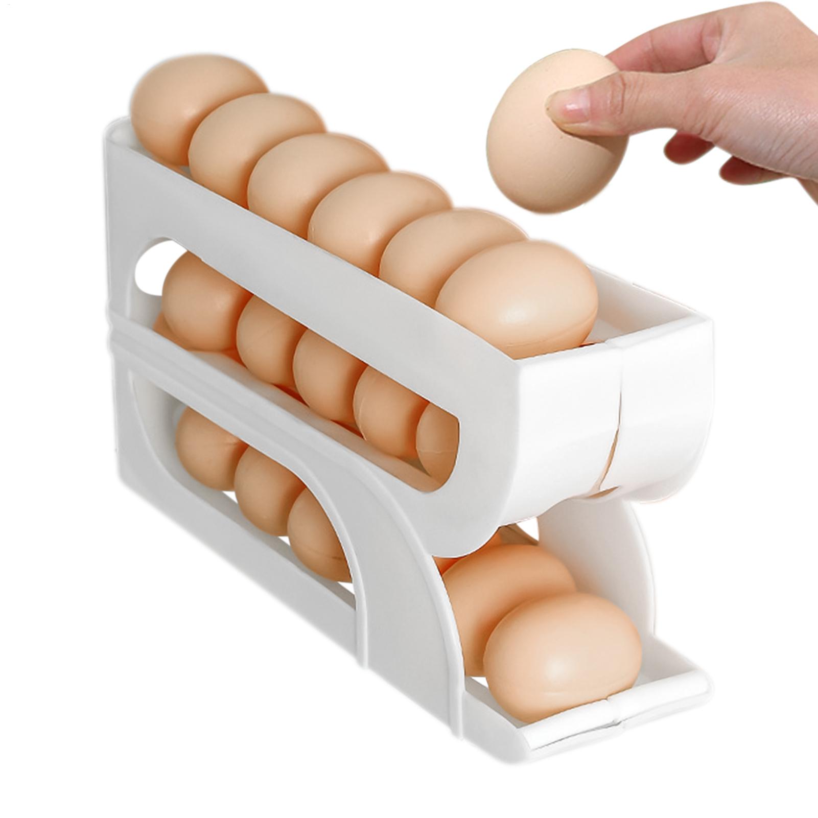 Meal Prep Egg - Pojemnik na jajka do lodówki, 3-poziomowy,