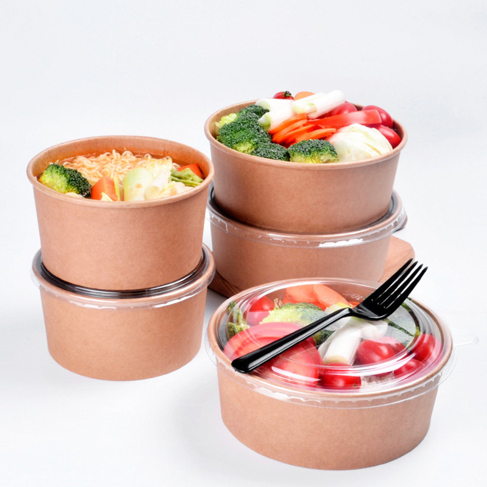 Meal Prep Usa - 20 szt. papierowych misek z kraftu,