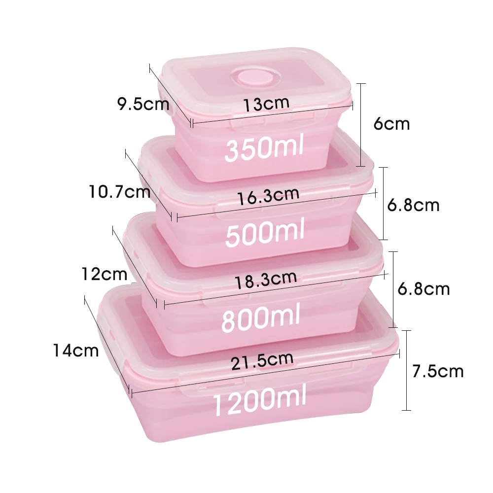 Meal Prep Kit - Składane pojemniki do przechowywania żywności z