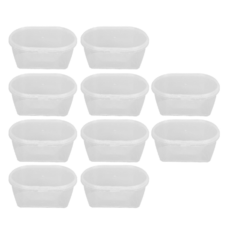 Meal Prep No Microwave - 10 szt. Pojemników do przechowywania z