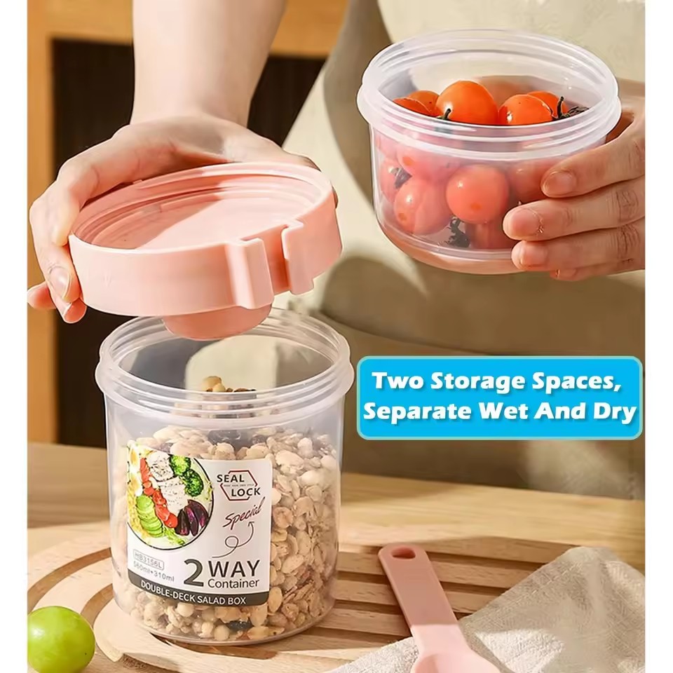Salad Oatmeal Cup 500ml+300ml  – Meal Prep Oatmeal recenzja i cena