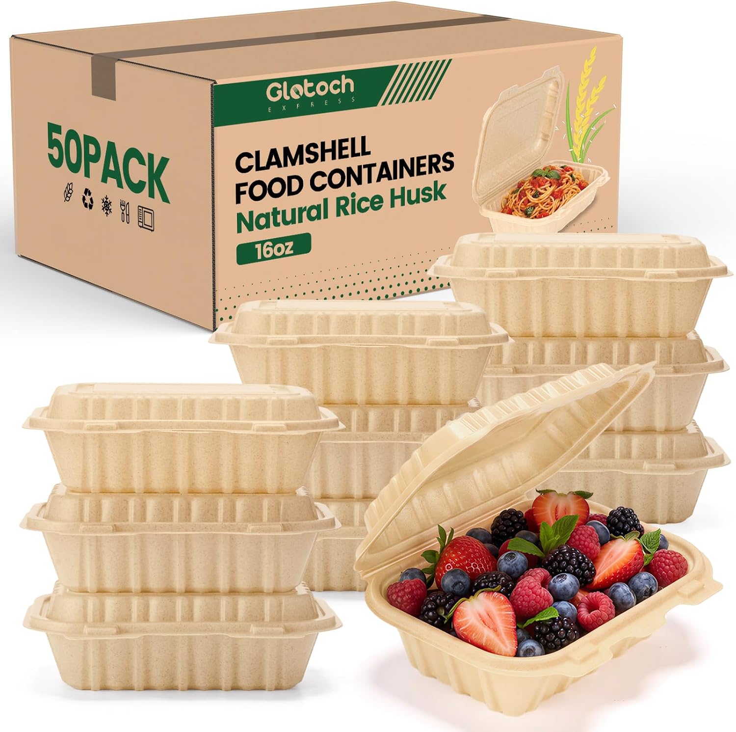 50 sztuk pojemników typu clams – Meal Prep Recipes recenzja i cena