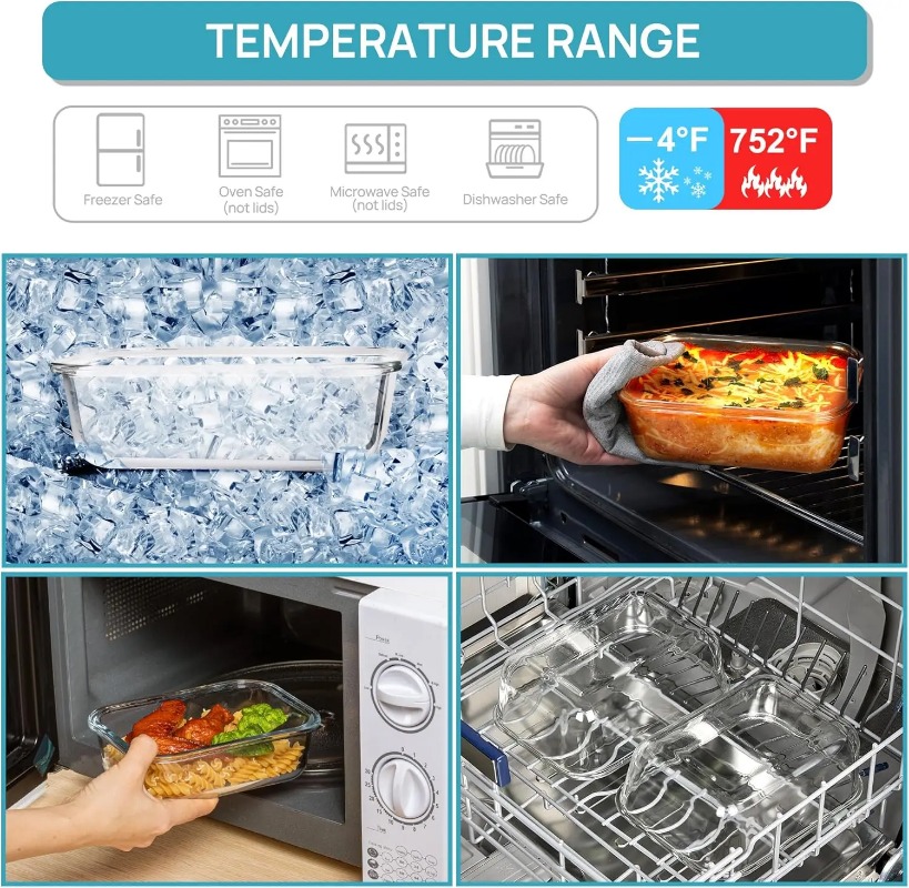 18-częściowy zestaw szklanych  – Meal Prep Kit recenzja i cena