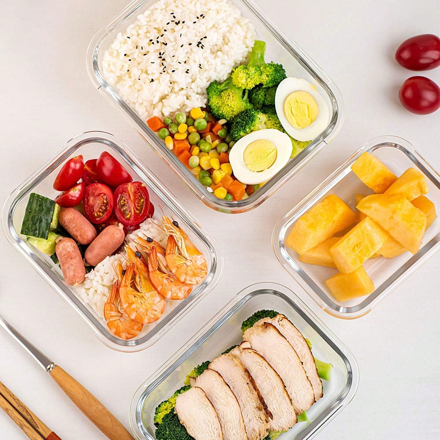 10 sztuk szklanych pojemników  – Meal Prep Lunch recenzja i cena